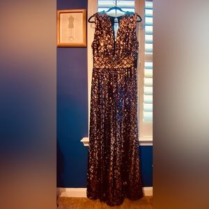 Gabrielle Union Sequin Wide Leg Jumpsuit NWT